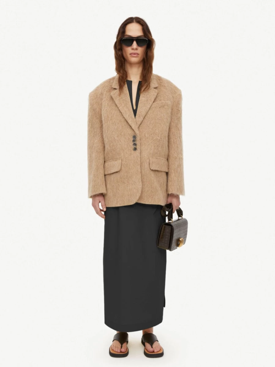 By Malene Birger Women's Sesame Single-Breasted Blazer - Biena