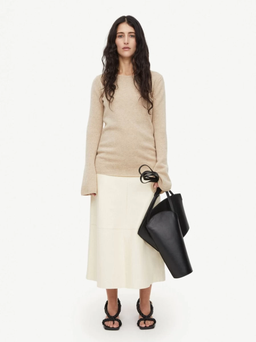 By Malene Birger Women's Cyrema Wool Sweater in Twill Beige