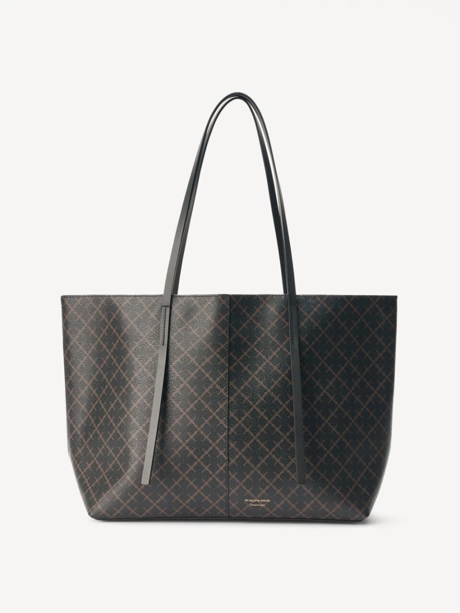 By Malene Birger Abigail Dark Chocolate Printed Tote Bag for Women