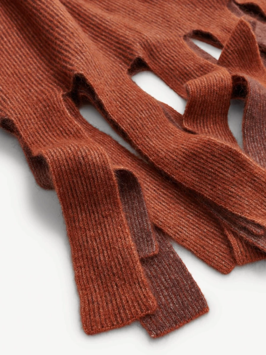 By Malene Birger Blancha Blanket for Women - Rustic Brown Cozy Throw